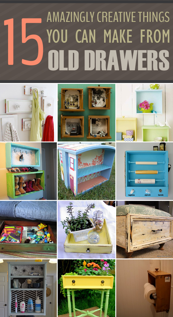 15 Amazingly Creative Things You Can Make From Old Drawers