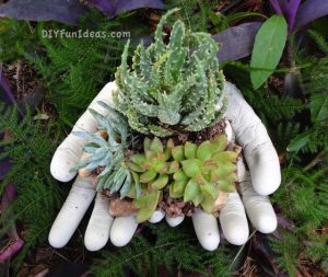 Concrete Planter Hands