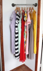 DIY Corner Clothes Rack