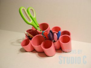 Desk Organizing Cups with PVC