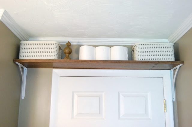 Install a Shelf Above The Door