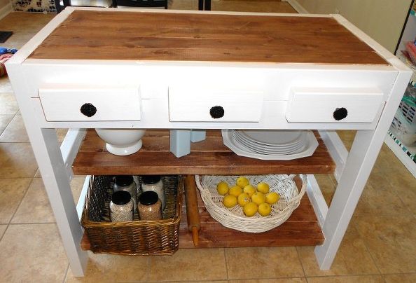 Kitchen Island Made With 2x4s