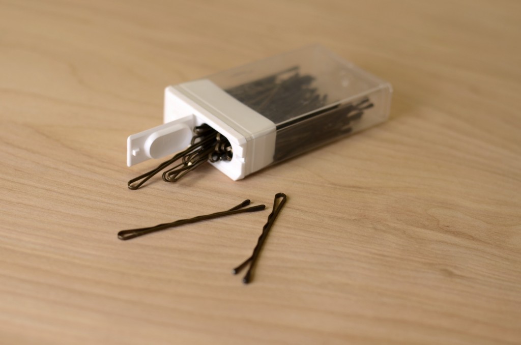 Store bobby pins in a tic tac container