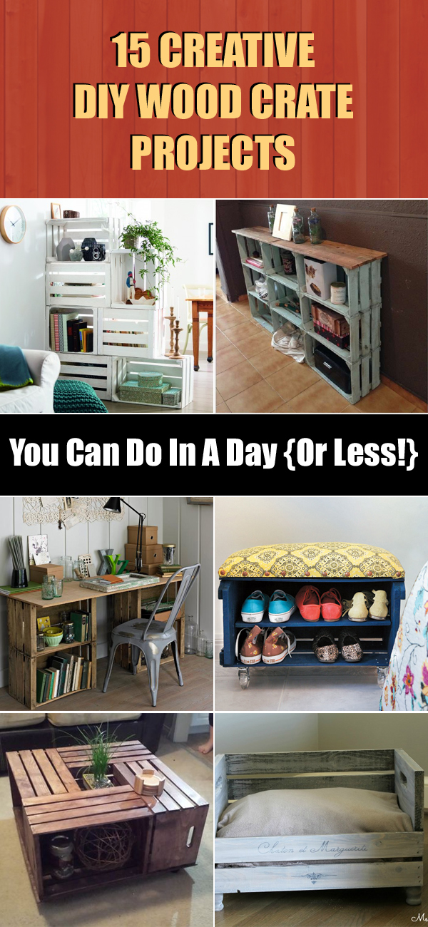 15 Creative DIY Wood Crate Projects You Can Do In A Day {Or Less!}