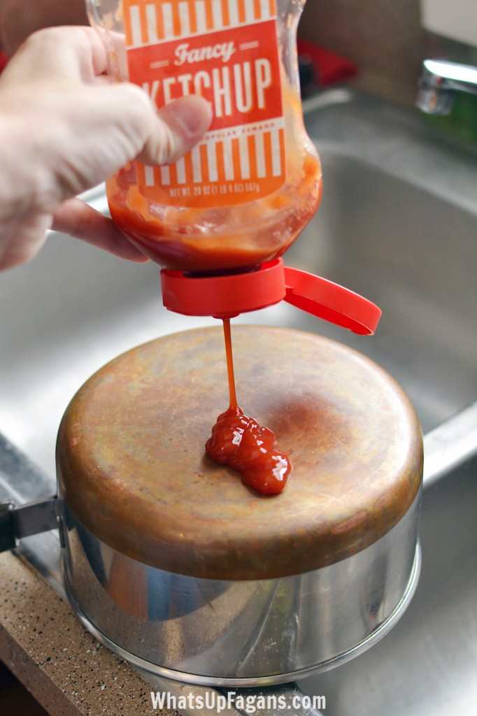 Clean a Copper Pot with Ketchup