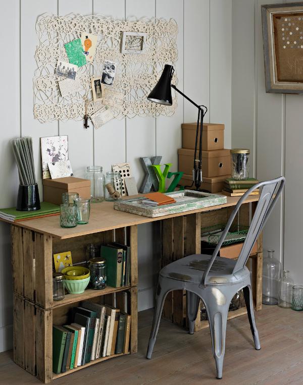 Wood Crate Desk