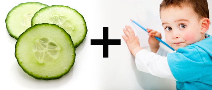 use cucumber to remove marks from walls