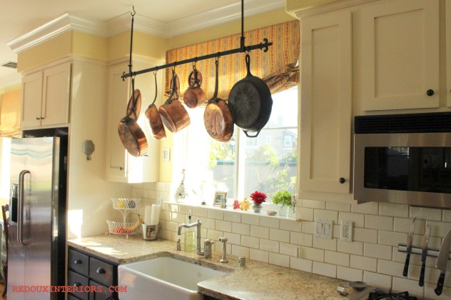 Install a pot rail above the sink