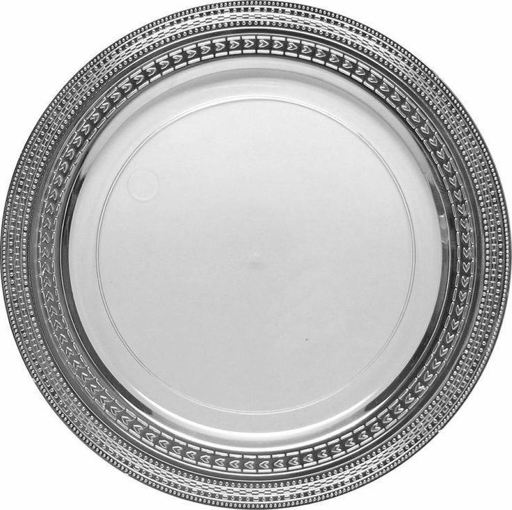 Plates With Metallic Rims