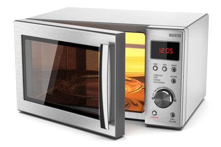 Running empty microwave oven