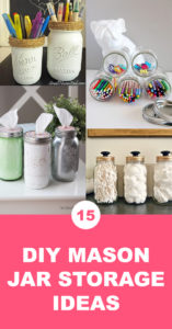 15 Cute DIY Mason Jar Storage Ideas