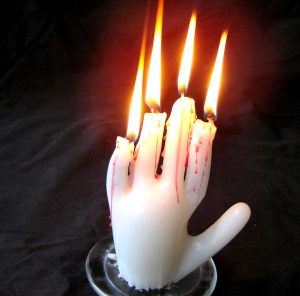 Creepy Hand Candle