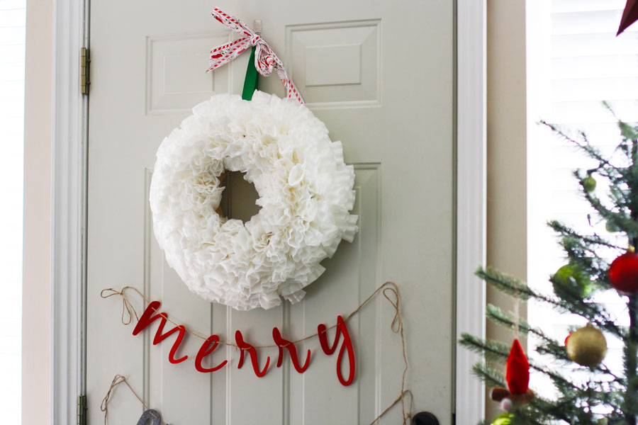 Coffee Filter Wreath