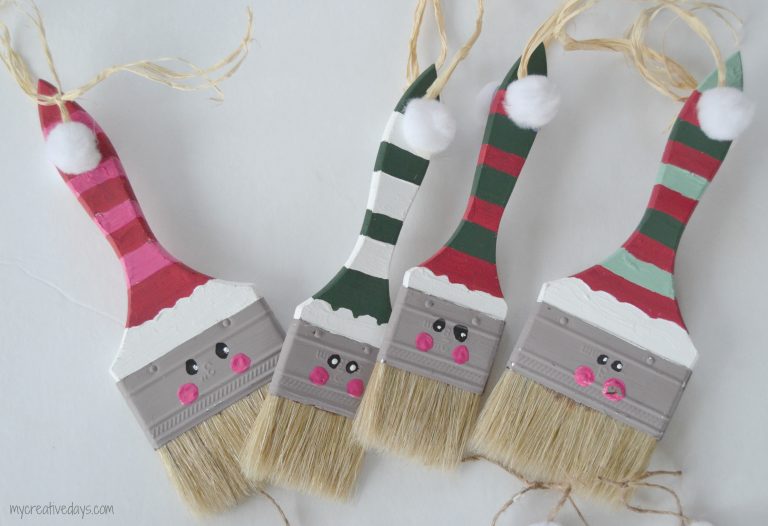 Paint Brush Santas