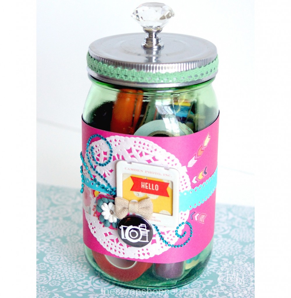 Gift in a Jar for Scrapbookers