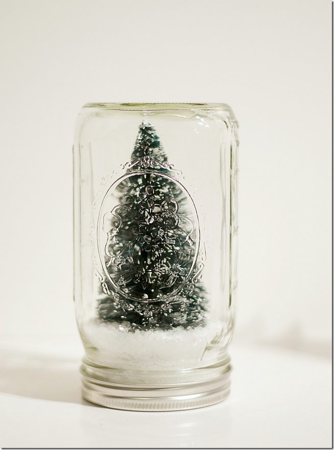 Mason Jar Snow Globe