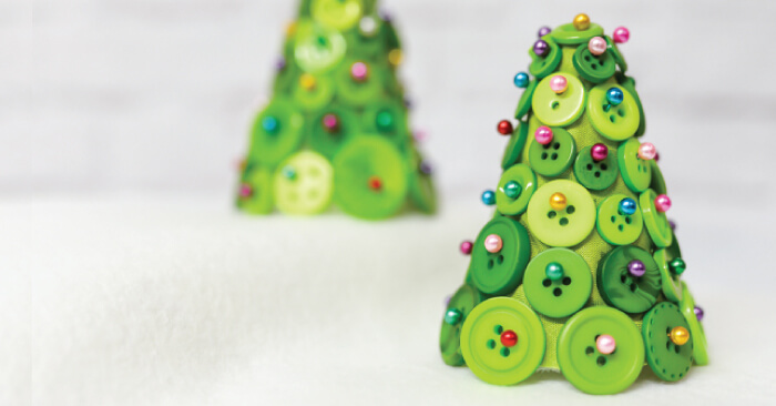 Button Christmas Trees