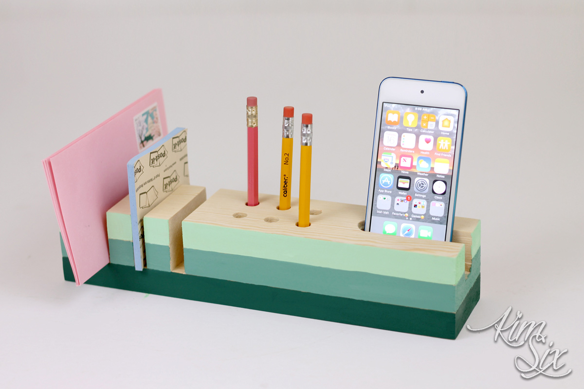 Desk Organizer from a Single 1x3 Board