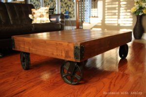 Industrial Factory Cart Coffee Table
