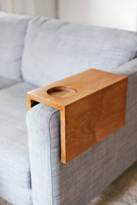Wooden Sofa Cup Holder