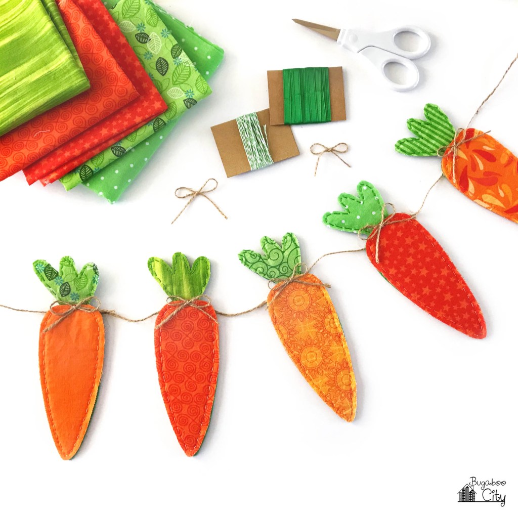 Fabric Carrot Banner