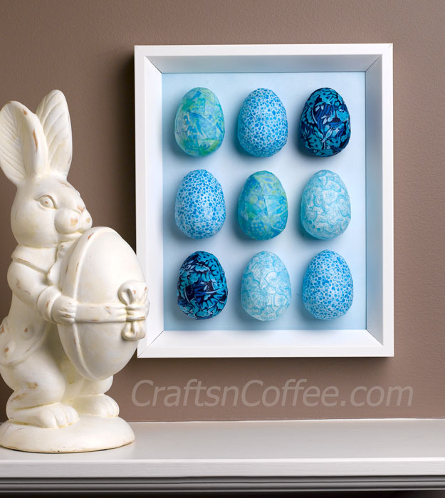 Decoupaged Egg Wall Art