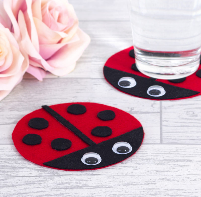 ladybug coasters