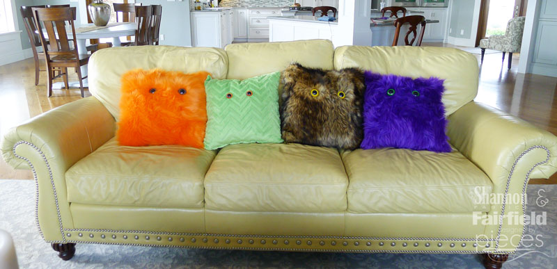 Furry Monster Pillows