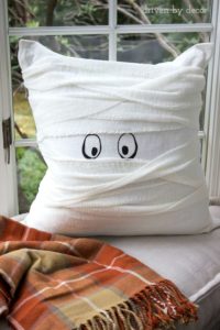 Halloween mummy pillow