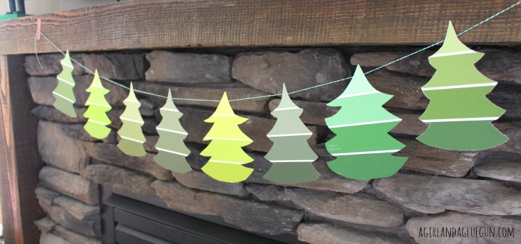 Paint Chip Christmas Garland