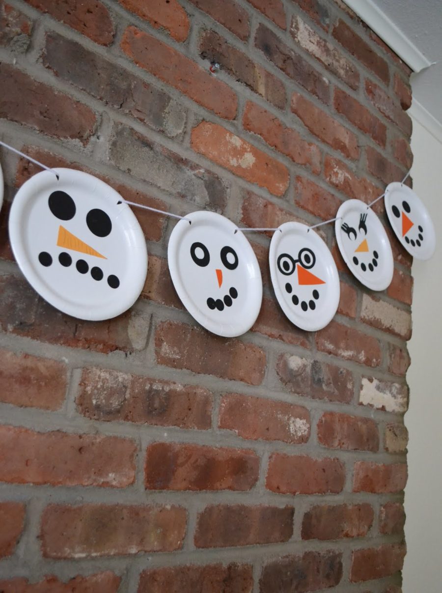 Snowman Face Garland