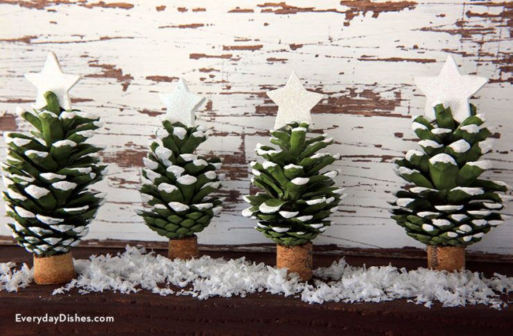 Pinecone Christmas trees