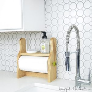 Paper Towel Holder with a Shelf