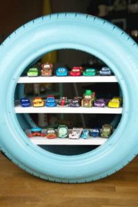 Tire Toy Shelf