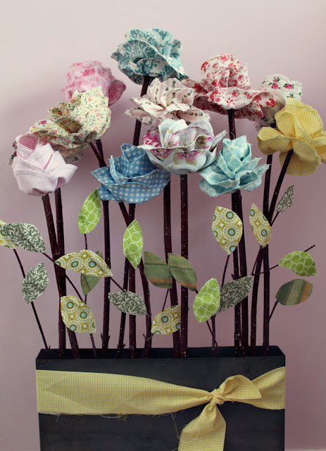 Long Stemmed Fabric Flowers