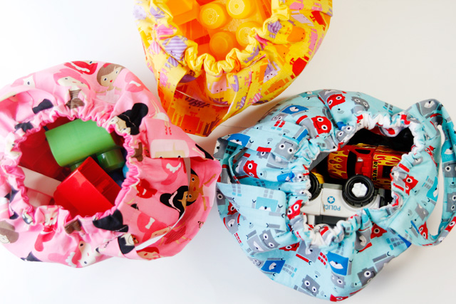 Fabric Toy Buckets