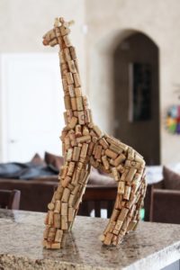 Giraffe Cork Sculpture