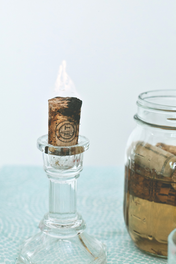 Wine Cork Candle