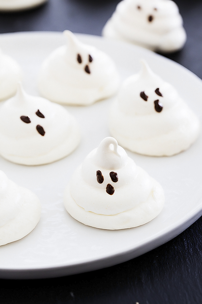 Almond Meringue Ghost Cookies