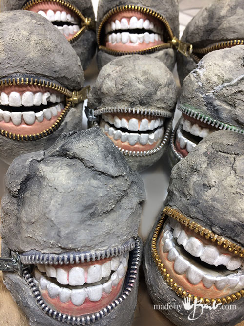 Concrete Smiling Stones