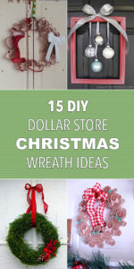 15 DIY Dollar Store Christmas Wreath Ideas