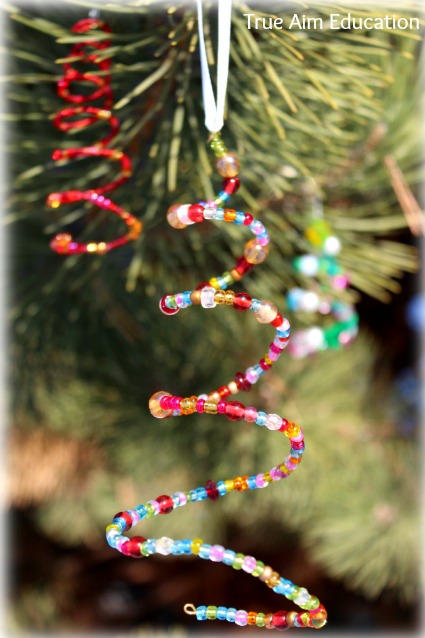 Beaded Christmas Tree Ornaments