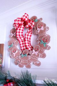 Gingerbread Man Christmas Wreath