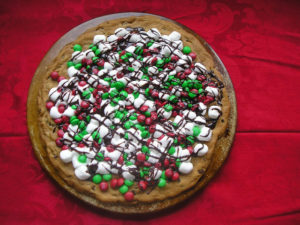 Jingle Bell Cookie Pizza