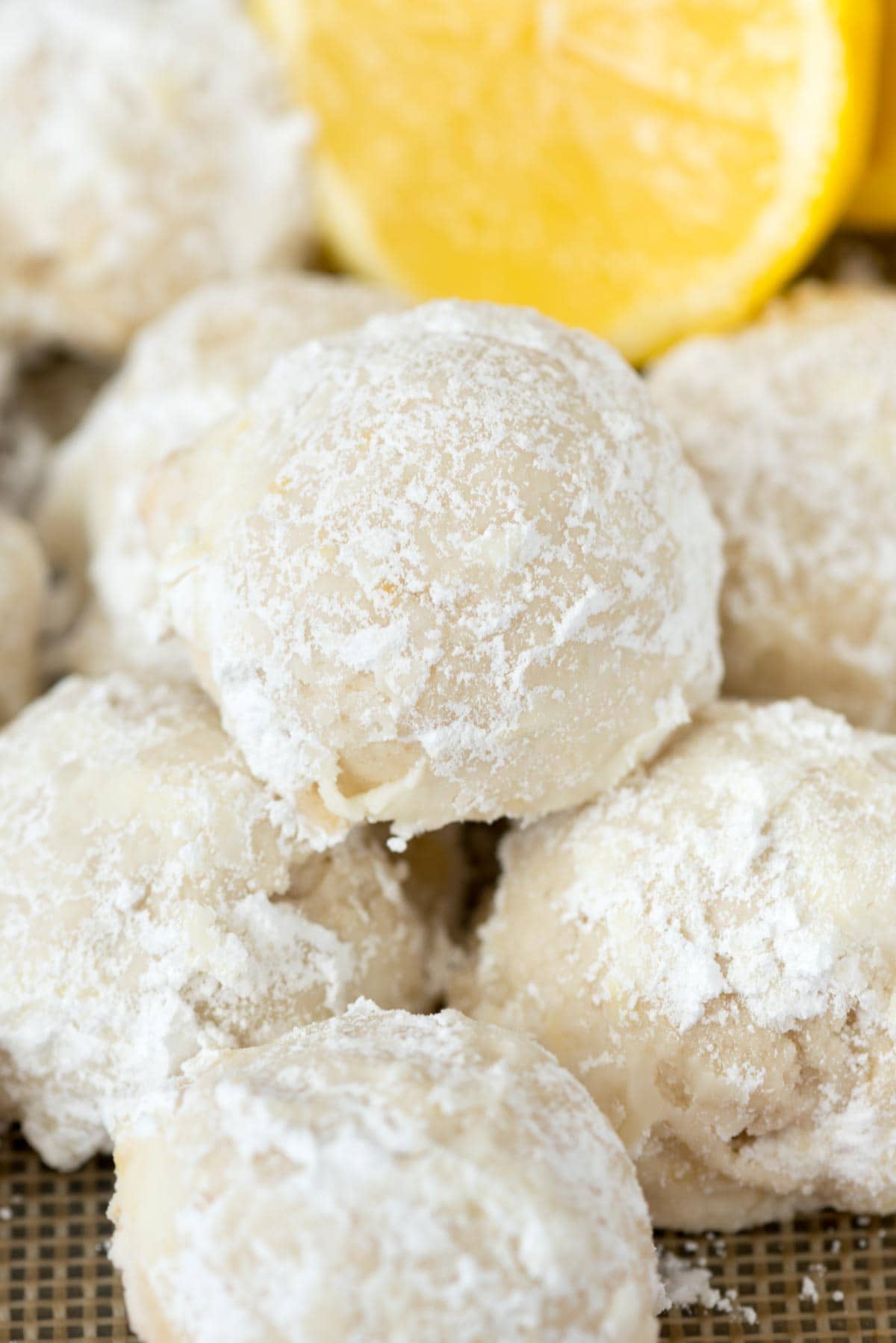 Lemon Snowball Cookies