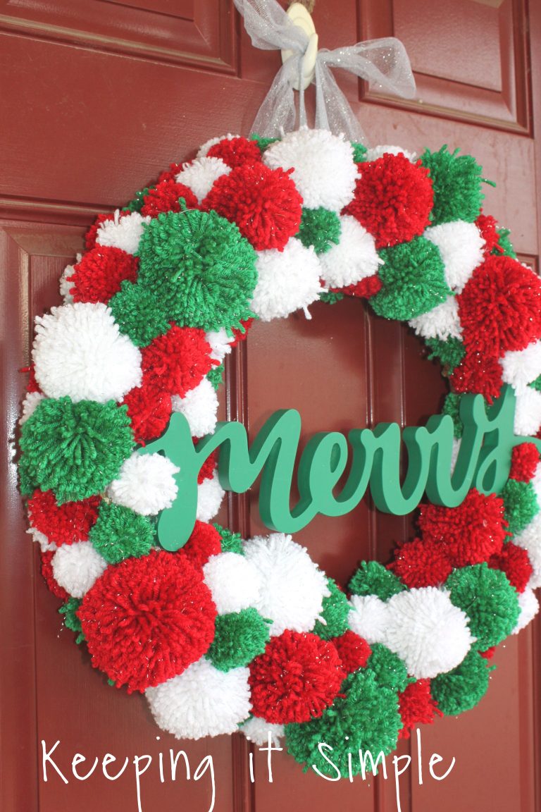 Pom Pom Wreath