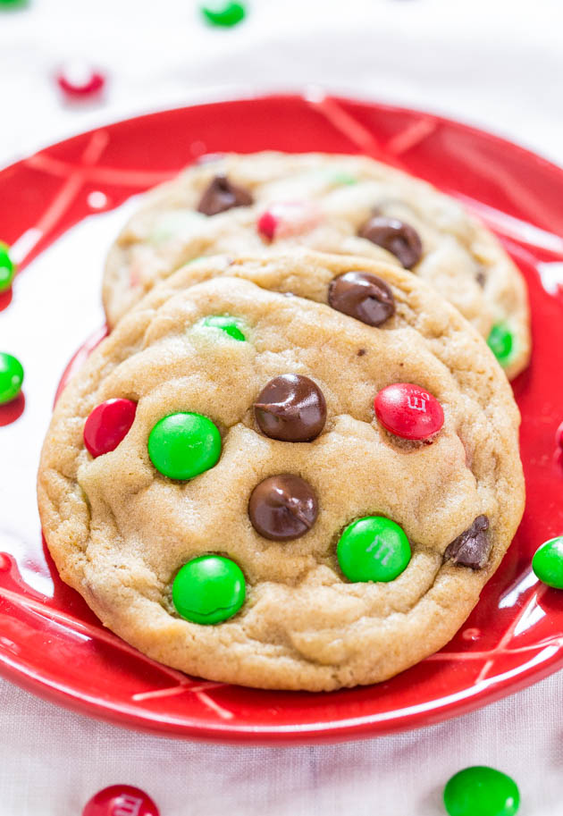 Soft And Chewy M&m Chocolate Chip Cookies