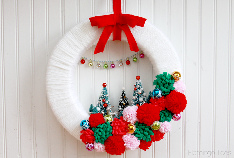 Vintage Style Winter Wonderland Wreath