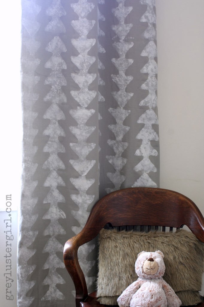 Arrow Stenciled Curtains