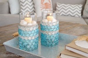 Dollar Store Candle Vases